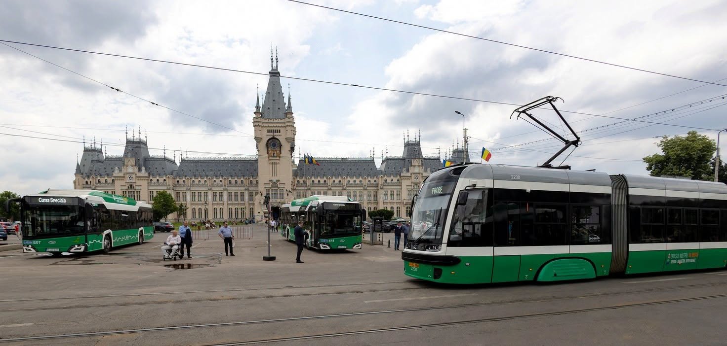 Investiții de peste 77 de milioane de euro în transportul din Iași. Inel rutier în jurul Palatului Culturii și noi linii de tramvai