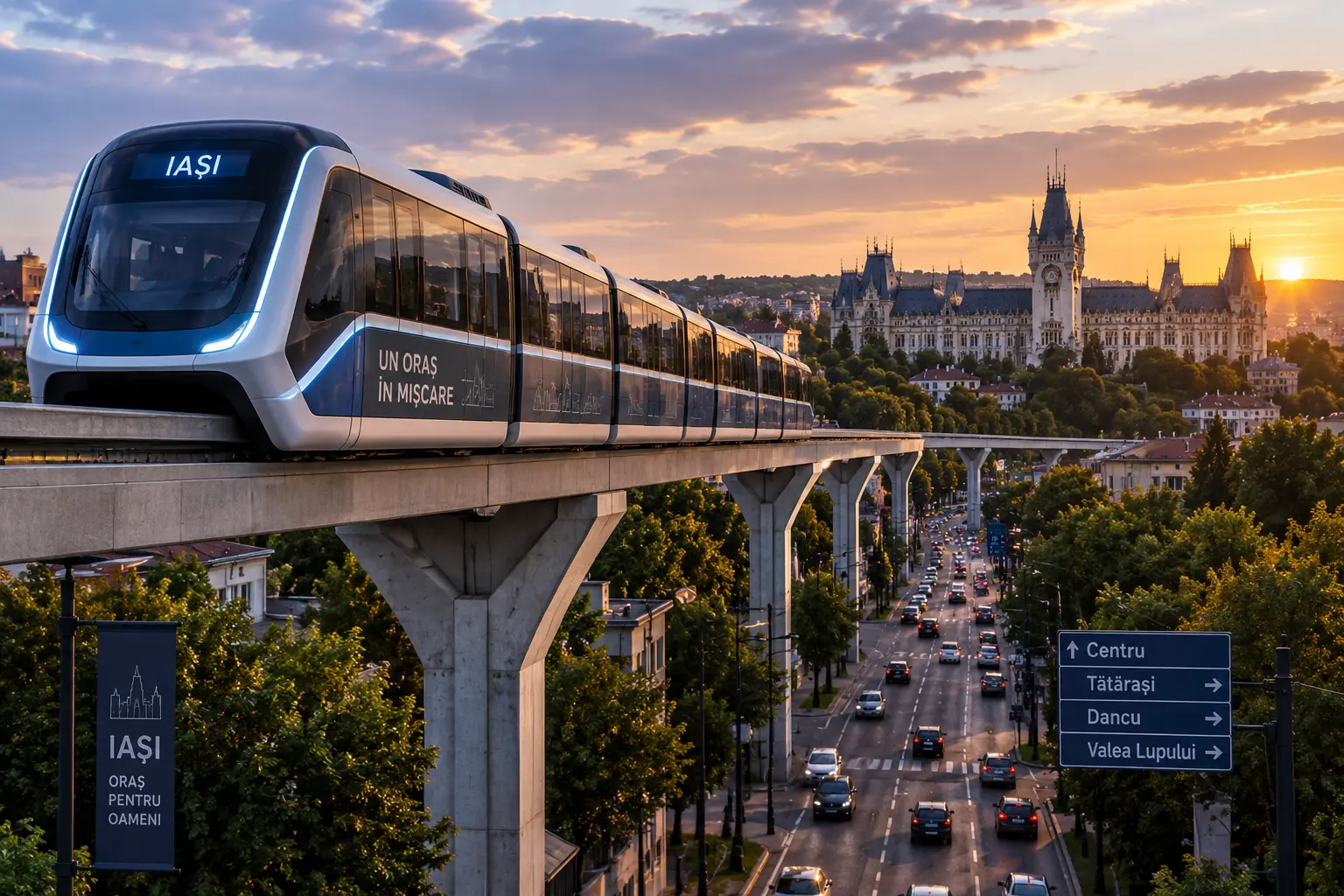 Monorailul Iașului, tot mai aproape de realitate? Au fost stabilite primele două trasee care ar putea traversa orașul